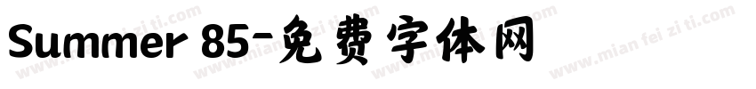 Summer 85字体转换
